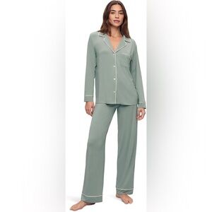 Eberjey Gisele Tencel™ Modal Long PJ Set in green